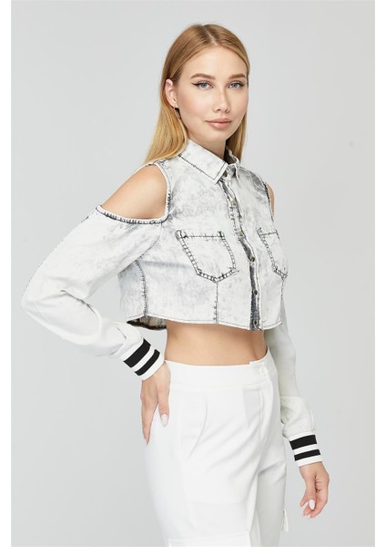 Jean Crop Gömlek