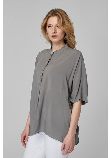 Yuvarlak Yaka Gömlek modelleri