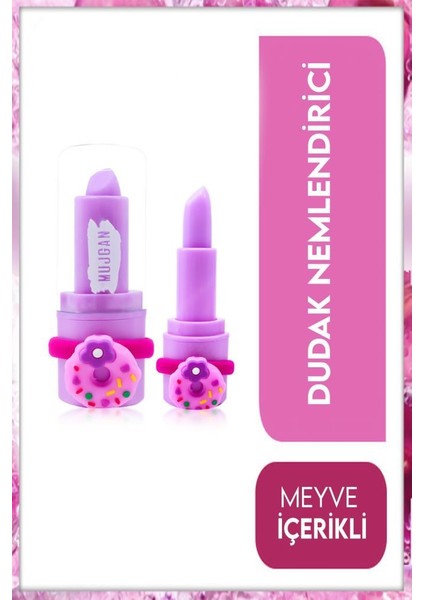 5'Li Donut Tokalı Renkli Dudak Nemlendirici