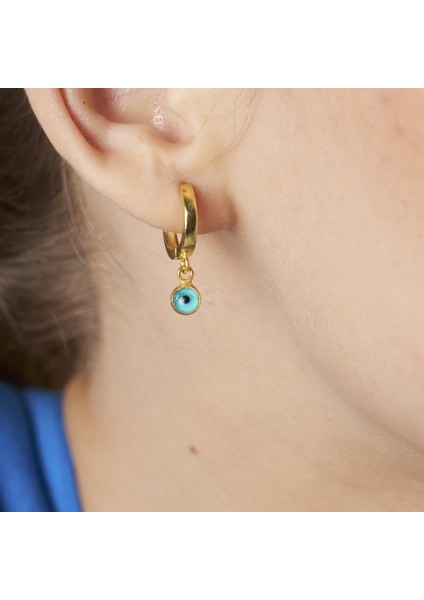 Nazar Inci Halka Küpeleri modelleri