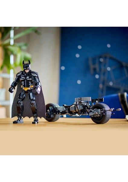 ® DC Batman™: Batman Yapım Figürü ve Bat-Pod Motosiklet 76273 - 12 Yaş ve Üzeri Süper Kahraman Sevenler için Kara Şövalye Süper Kahraman Model Yapım Seti (713 Parça)