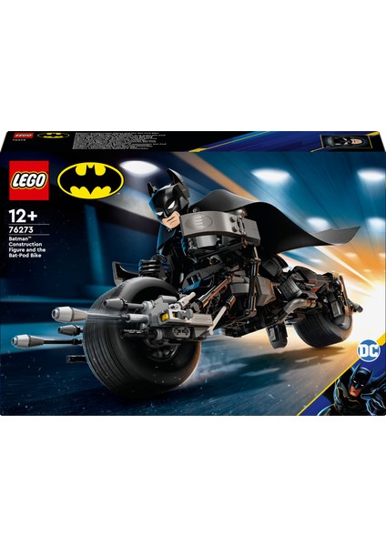 ® DC Batman™: Batman Yapım Figürü ve Bat-Pod Motosiklet 76273 - 12 Yaş ve Üzeri Süper Kahraman Sevenler için Kara Şövalye Süper Kahraman Model Yapım Seti (713 Parça)