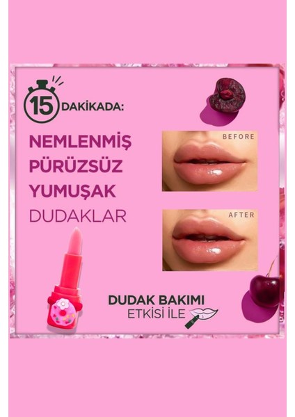 5'Li Donut Tokalı Renkli Dudak Nemlendirici