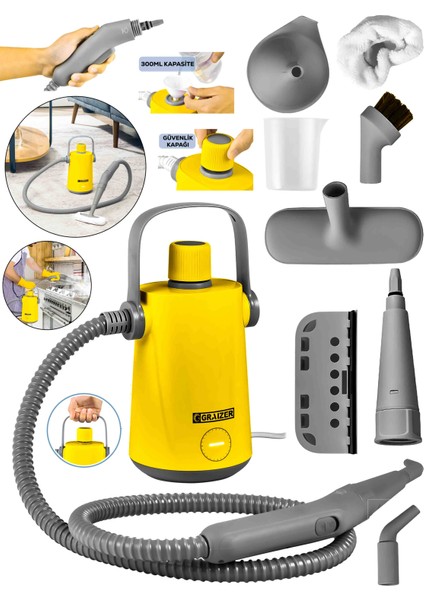 Alman 03 Easyfix Series Profesyonel Buharlı Temizleyici Buharlı Temizlik Makinesi