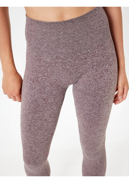 Dikişsiz Tayt Spor Yüksek Bel Tül Detaylı Kırçıllı Slim Fit indirimleri