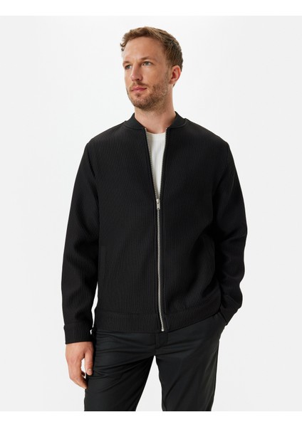 Bomber Ceket Fitilli Fermuarlı modelleri