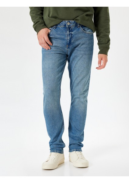 Slim Fit Kot Pantolon - Brad Jean