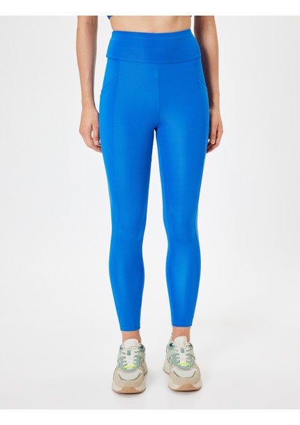 Spor Tayt Cep Detaylı Yüksek Bel Slim Fit modelleri