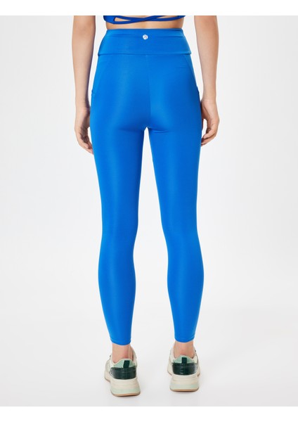 Spor Tayt Cep Detaylı Yüksek Bel Slim Fit fırsatları