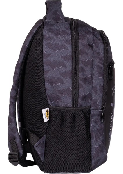 Batman Büyük Boy 3 Bölmeli Cepli Çocuk Okul Sırt Çantası Siyah fiyatları