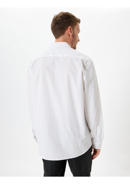 Slim Fit Gömlek Uzun Kollu Pamuklu fırsatları
