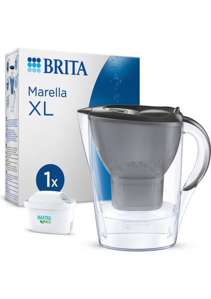 Marella XL ''Maxtra Pro All-İn-1 Filtreli'' Sürahi Pro - Grafit, 3,5 Lt