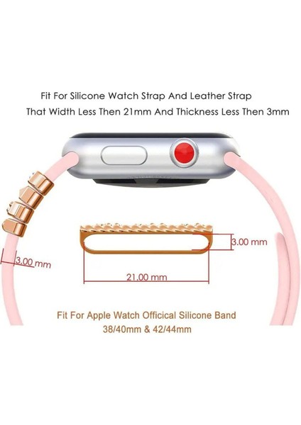 Psgt love Watch Band Charm - Uyumlu Akıllı Saat Kordon Süsü