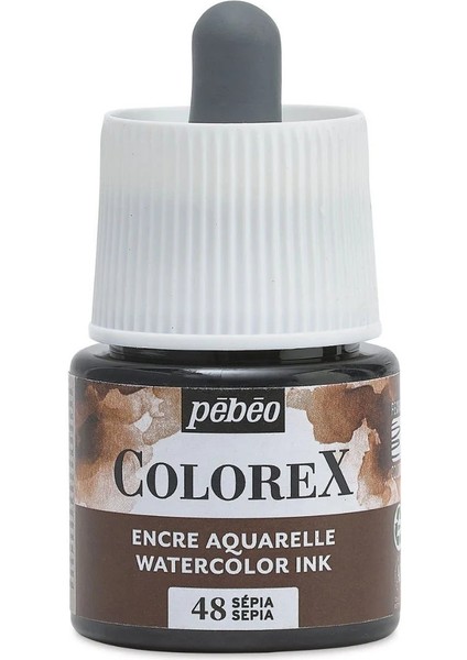 Colorex Acrylics Liquid Ink Sıvı Akrilik Mürekkep 48 Sepıa