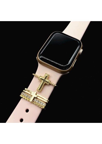 Psgt love Watch Band Charm - Uyumlu Akıllı Saat Kordon Süsü
