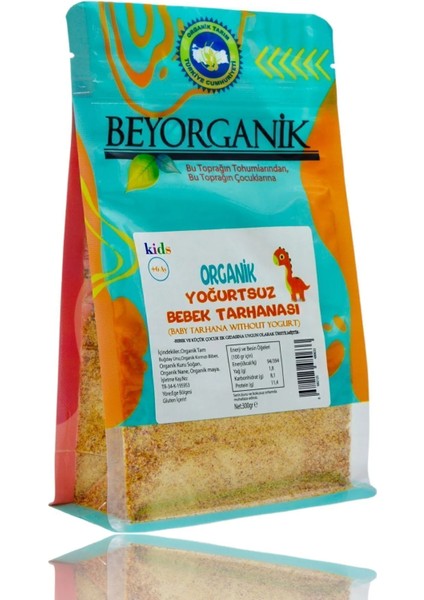 Organik Yoğurtsuz Bebek Tarhanası Vegan 300gr