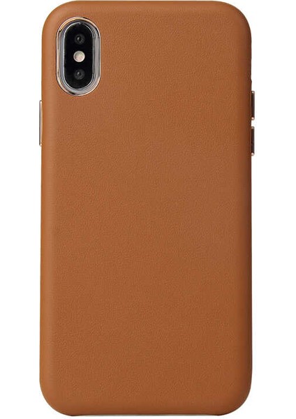 Apple iPhone x Kılıf Eyzi Kadife Iç Yüzey Suni Deri Kılıf