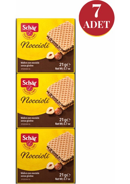 Noccioli (3x21g) Kremalı Fındıklı Gofret (7 ADET)