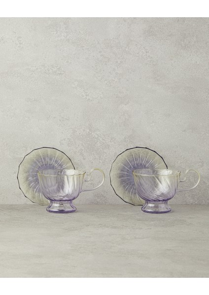 Flow Borosilkat Fincan Takımı Yeşil-Pembe fiyatları