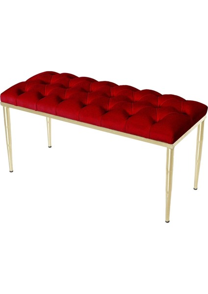 BELLA Gold Bench Kapitoneli Chester Model Puf fiyatları