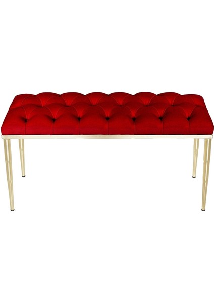 BELLA Gold Bench Kapitoneli Chester Model Puf modelleri