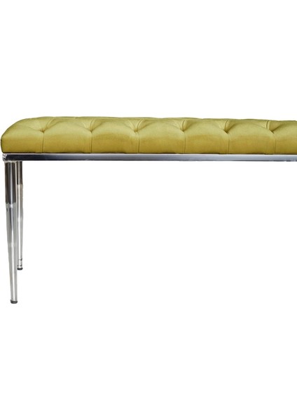 BELLA Silver Bench Kapitoneli Chester Model Puf indirimleri
