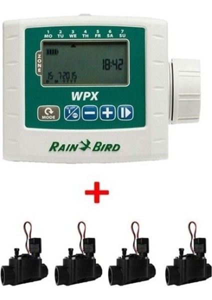 Esp 9V Pilli Kontrol Ünitesi Selenoid Vana Seti 4 İstasyon 4 Vana