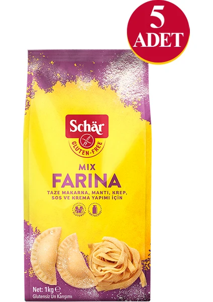 Farina Çok Amaçlı Glutensiz Un Karışımı 1000 gr (5 Adet)