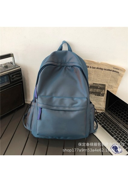 Sırt Çantası Kampüs Basit Çok Yönlü Sırt Çantası Üniversite Öğrencisi Büyük Kapasiteli Hafif Seyahat Çantası (Yurt Dışından)