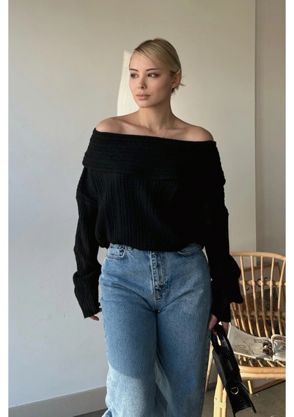 Madonna Yaka Oversize Triko Kazak