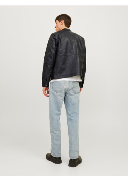 Erkek Siyah Renk Bıker Deri Ceket 12261196 modelleri
