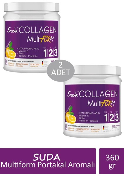 Multiform Portakal Aromalı 360 gr x 2 Adet