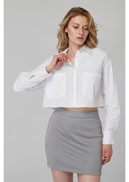 Kısa Gizli Düğmeli Gömlek modelleri