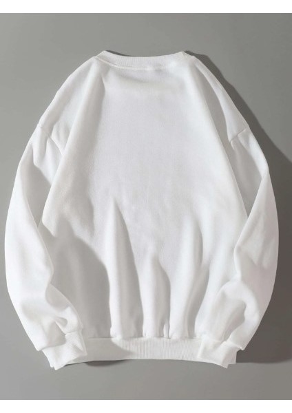 Basic Oversize Bisiklet Yaka Unisex Sweatshirt fiyatları