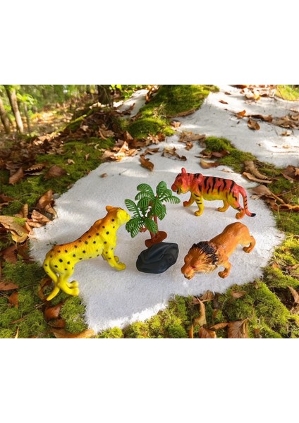 5 Parça Vahşi Hayvan Seti Poşetli Figürlü Hayvan Seti