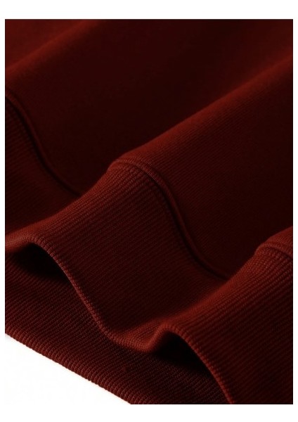 Basic Oversize Bisiklet Yaka Unisex Sweatshirt