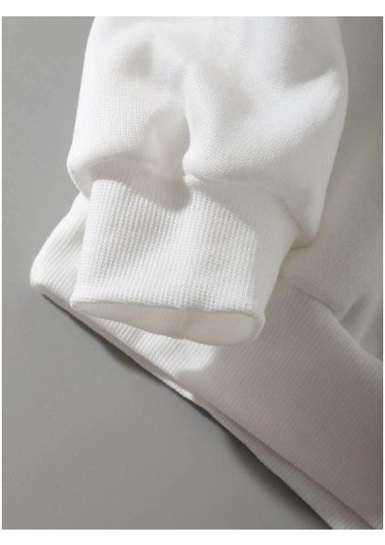 Basic Oversize Bisiklet Yaka Unisex Sweatshirt modelleri