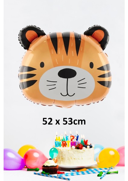 Kaplan Kafası Folyo Balon Kaplan Balon 50CM fiyatları