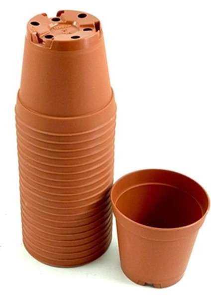 Serinova Kaktüs & Sukulent Üretim Saksı 8 cm Orta Boy 20 Adet ((80X69)