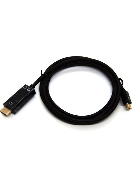 Mini DisplayPort (mini DP) Erkek HDMI Erkek, 4KX2K@30Hz, Altın Kaplama, 2 metre Beek MINI DP M /HDMI M, 4KX2K@30Hz,Gold, 2M
