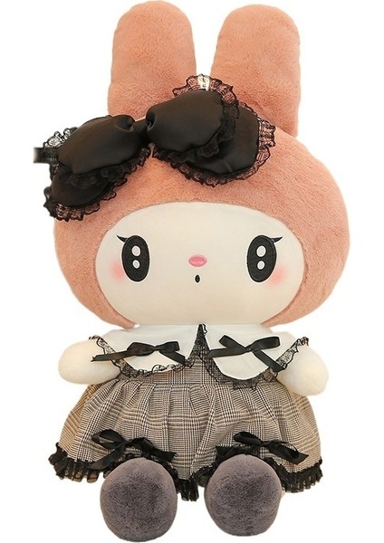 Dark Kuromi Doll Peluş Oyuncak Melody Bow Peluş Bebek (Yurt Dışından)