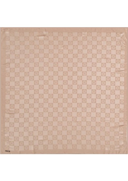 Monogram Dama Eşarp - Taş 982