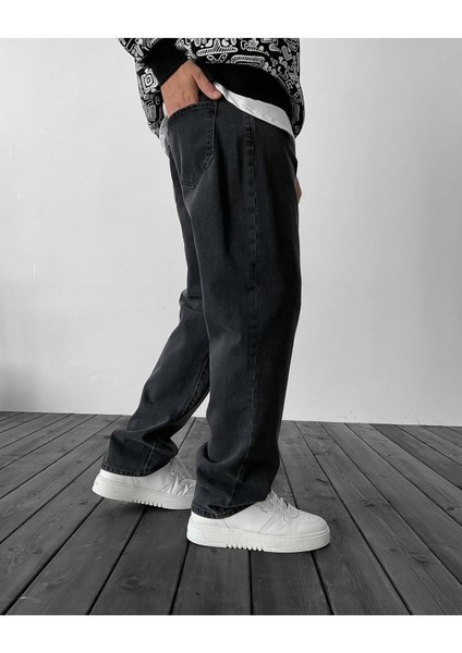 Boyfriend Şimşek Desenli Kot Pantolon