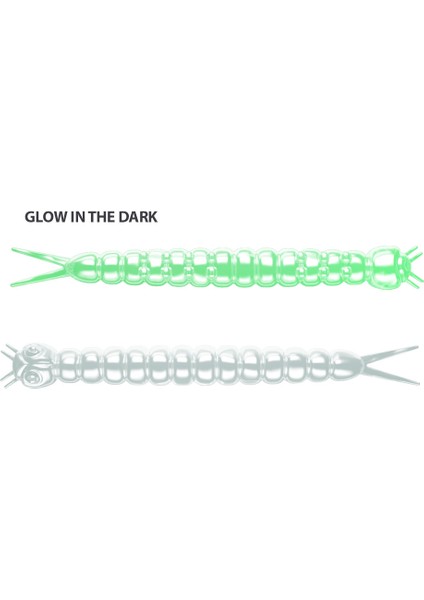 Slight Worm Cheese Suni Yem 000 - Glow Uv Green 38MM
