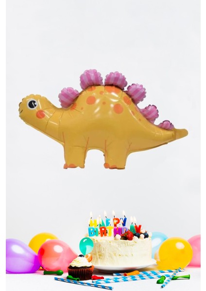 Sarı Dinazor Folyo Balon Tatlı Dinozor Doğum Günü Balonu fiyatları