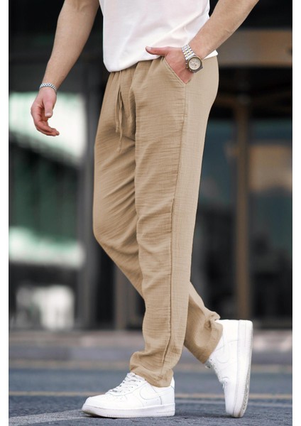 Camel Müslin Kumaş Erkek Basic Pantolon 6507