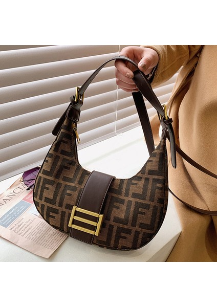 Kadınlar Için Moda Çantaların 2024 Kore Versiyonu, Yeni Baget Çanta, Retro Koltuk Altı Omuz Çantası, Internet Ünlüsü, Batı Tarzı Kanvas Crossbody Çanta (Yurt Dışından)