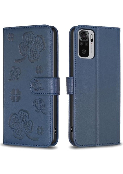 Xiaomi Redmi Not 10 Için Flip Case 4g Cüzdan Pu Deri Yonca Çiçek Kart (Yurt Dışından) indirimleri