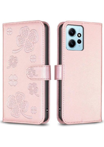 Xiaomi Redmi Not 12 Için Flip Case 4g Çok Renkli Cüzdan Kart Yuvaları Tutucu (Yurt Dışından)