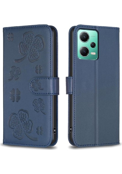 Xiaomi Poco X5 Yonca Çiçek Çok Renkli Kart Yuvaları Tutucu Için Flip Case (Yurt Dışından)